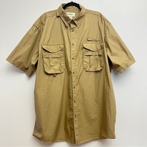 Gander Mountain Outdoor UPF Utility Safari Fishing Pocket Short Sleeve Button Up